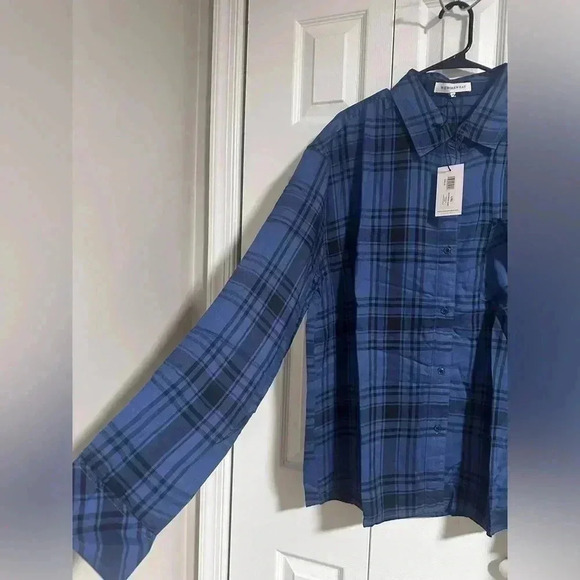 WeWoreWhat Soft Boyfriend Plaid Flannel Shirt - Picture 5 of 7